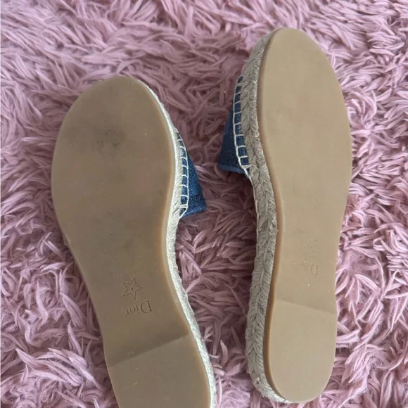 Dior Navy and Beige Espadrille Sandals - Picture 5 of 6